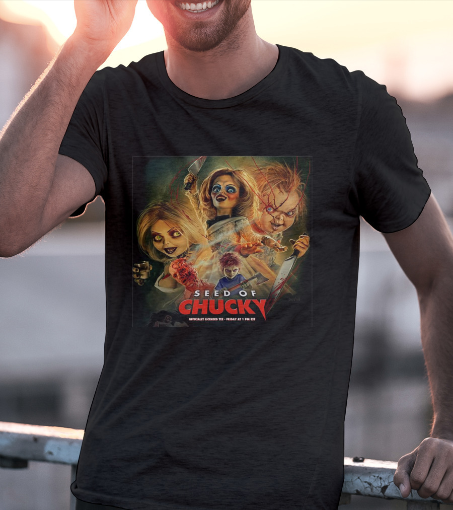 Seed Of Chucky Officially Licensed Tee Featuring Iconic Horror Characters T-Shirt