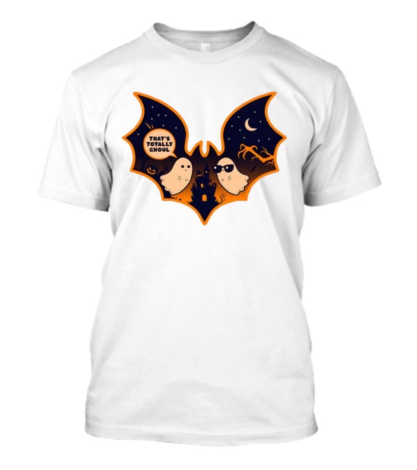 That's Totally Choul Ghosts In Bat Shape With Haunted Castle And Moon T-Shirt