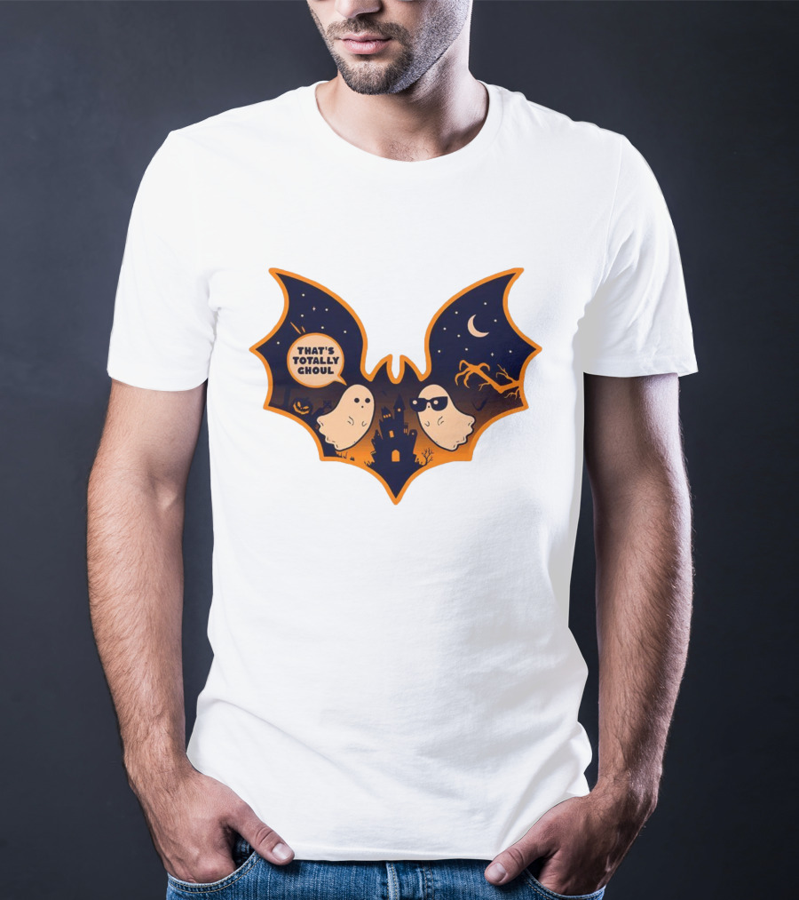 That's Totally Choul Ghosts In Bat Shape With Haunted Castle And Moon T-Shirt