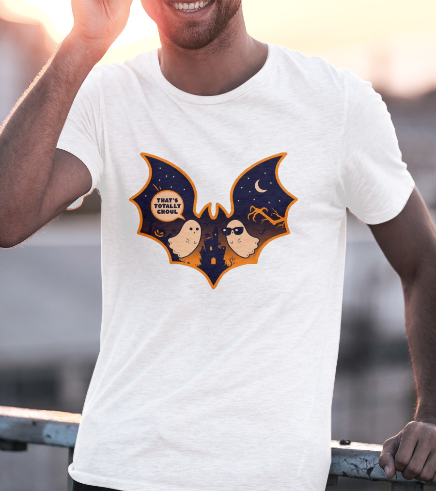 That's Totally Choul Ghosts In Bat Shape With Haunted Castle And Moon T-Shirt