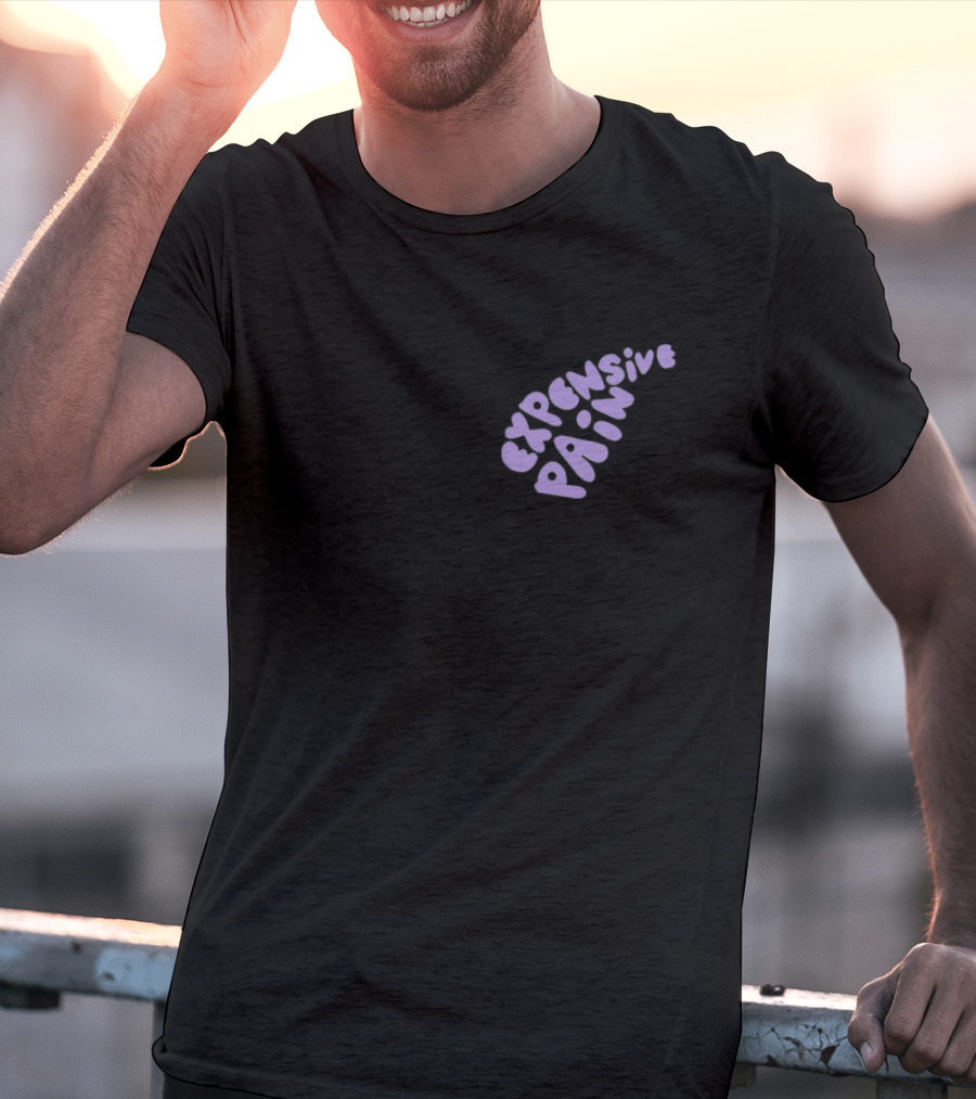 Meek Mill Expensive Pain Album Graphic Purple Text T-Shirt