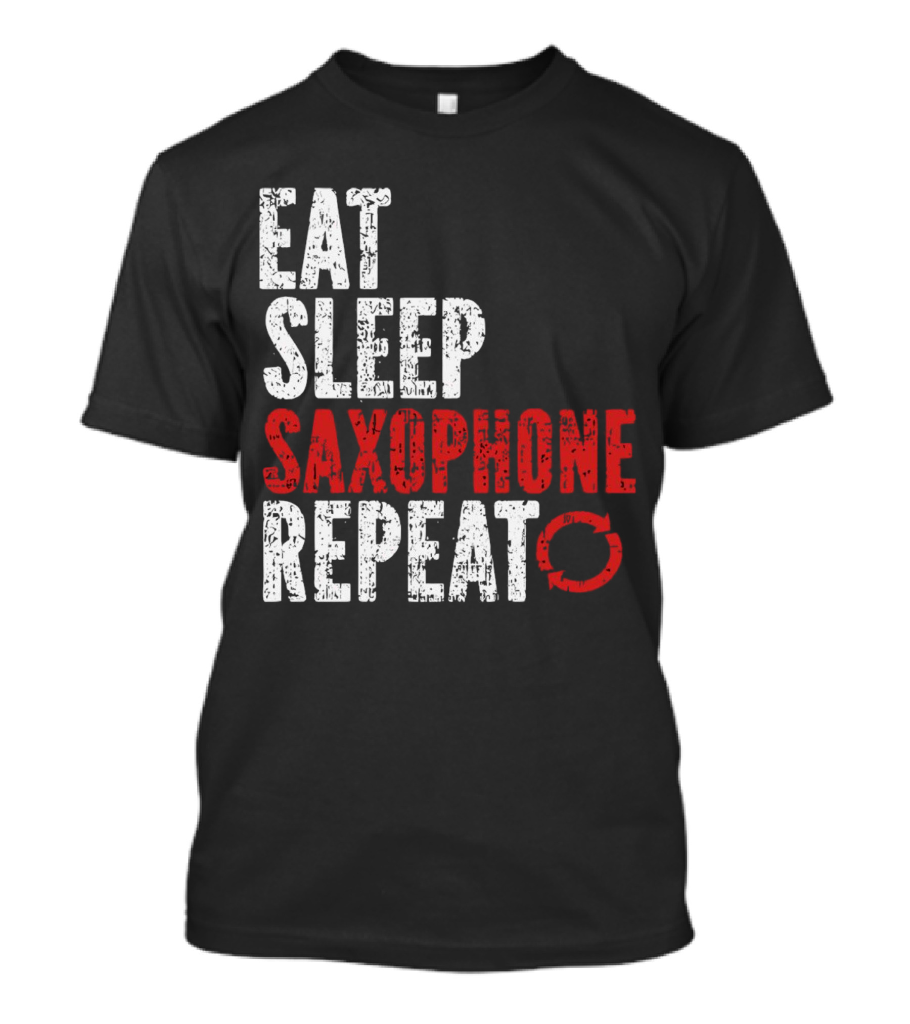 Eat Sleep Saxophone Repeat Halloween T-Shirt