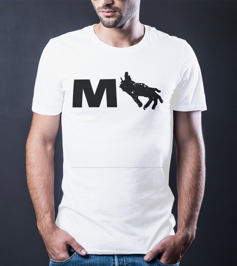 Monkeypaw Productions M With Hand Silhouette Jordan Peele T-Shirt