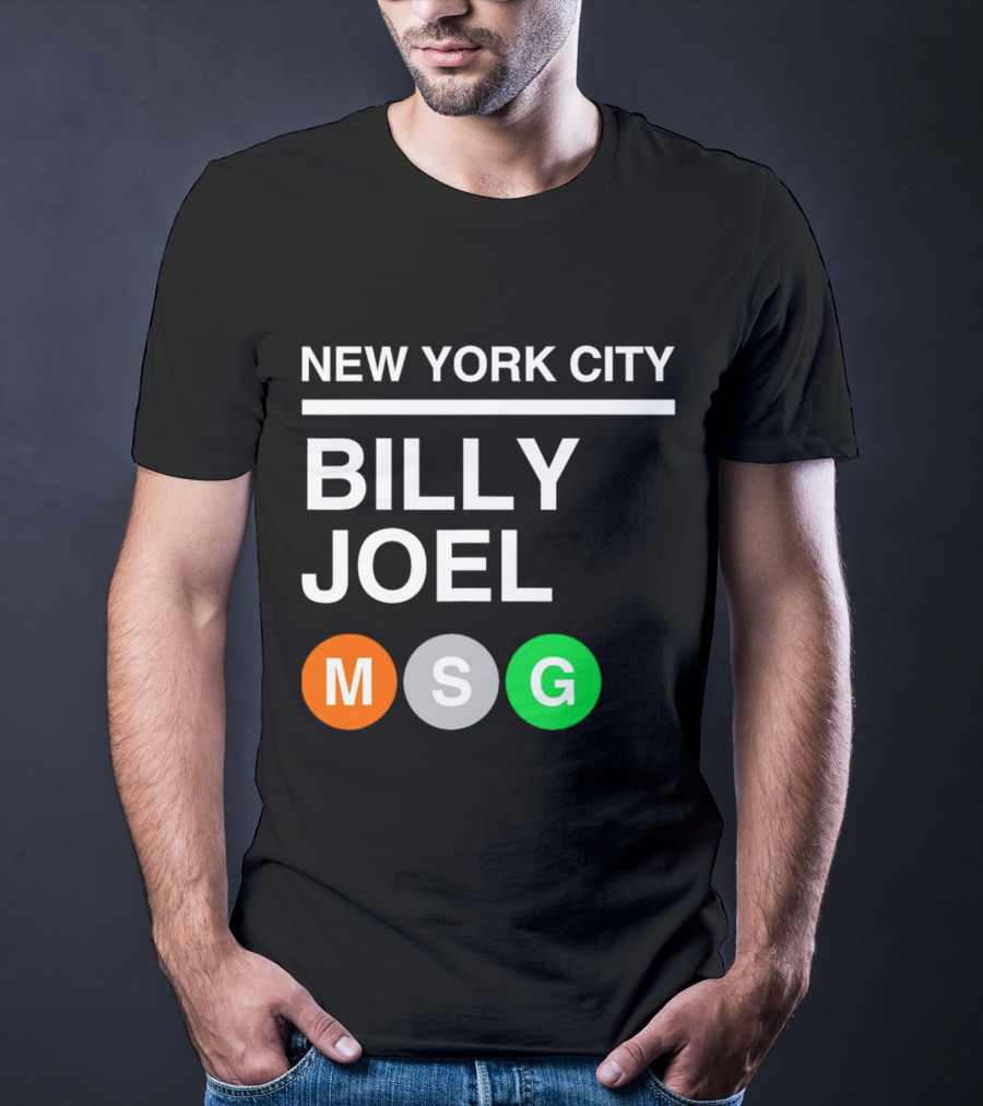 NEW YORK CITY BILLY JOEL MSG Subway T-Shirt