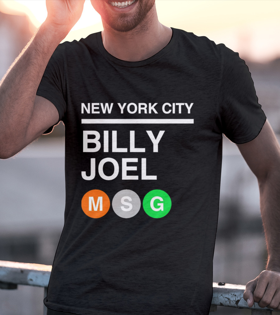 NEW YORK CITY BILLY JOEL MSG Subway T-Shirt