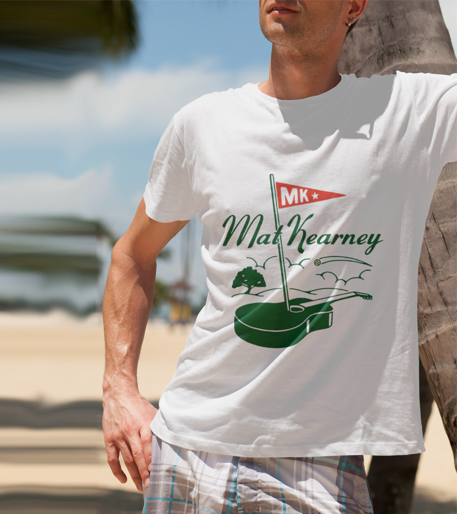 Mat Kearney MK Golf Guitar Flag T-Shirt