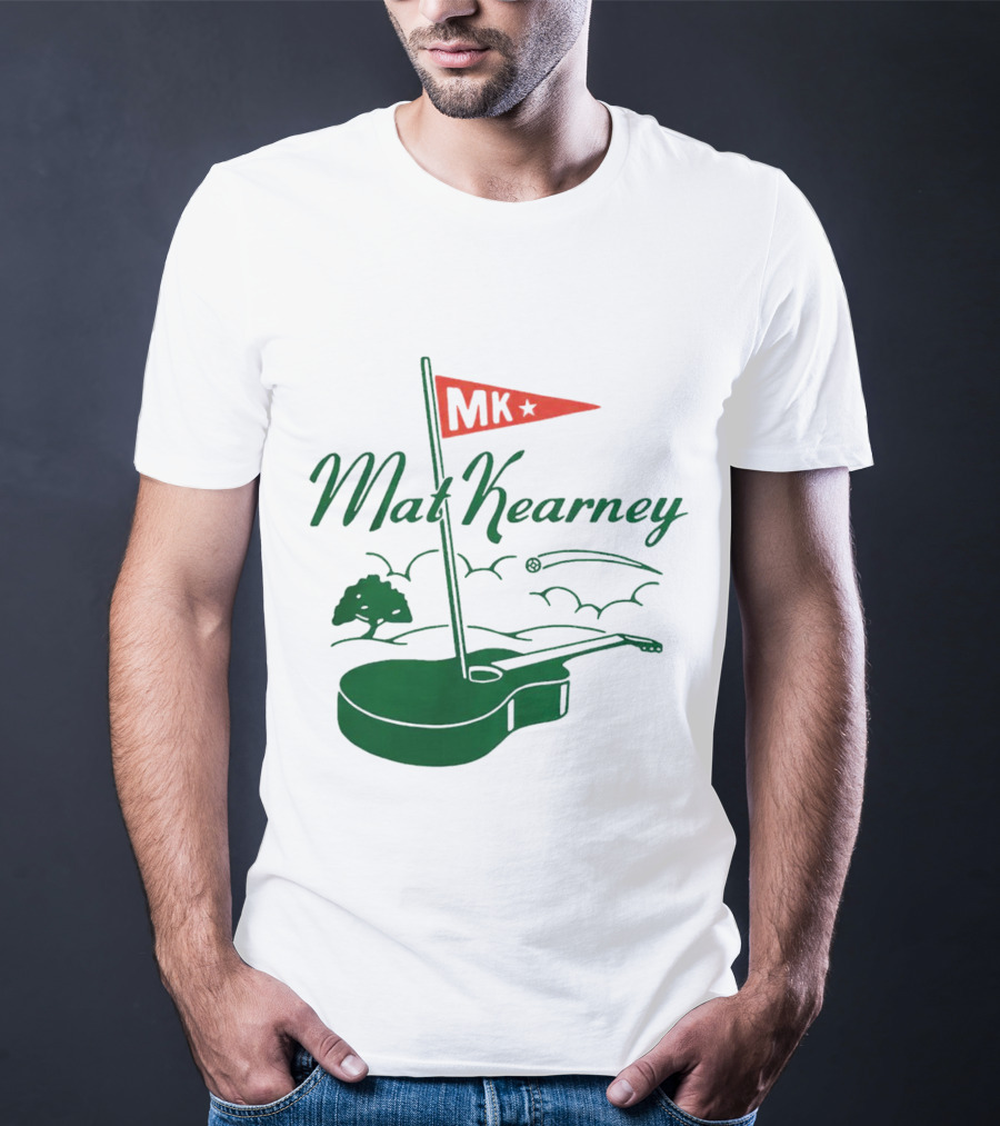 Mat Kearney MK Golf Guitar Flag T-Shirt
