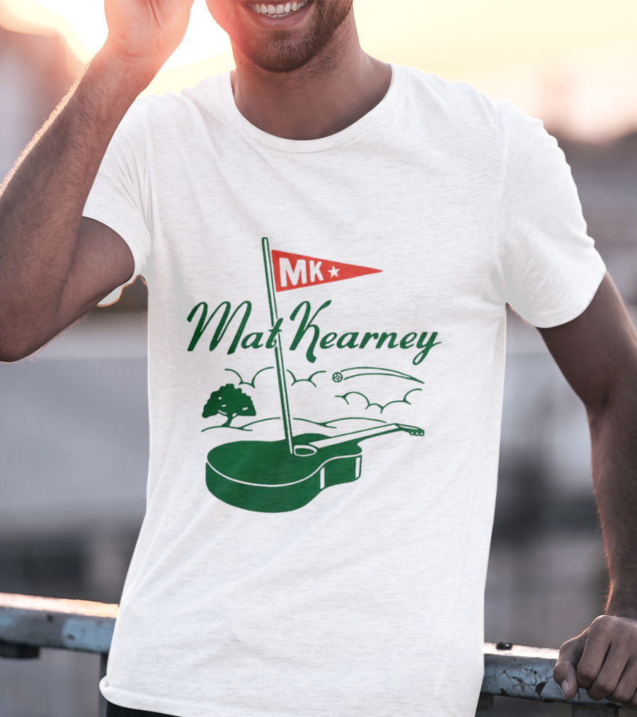Mat Kearney MK Golf Guitar Flag T-Shirt