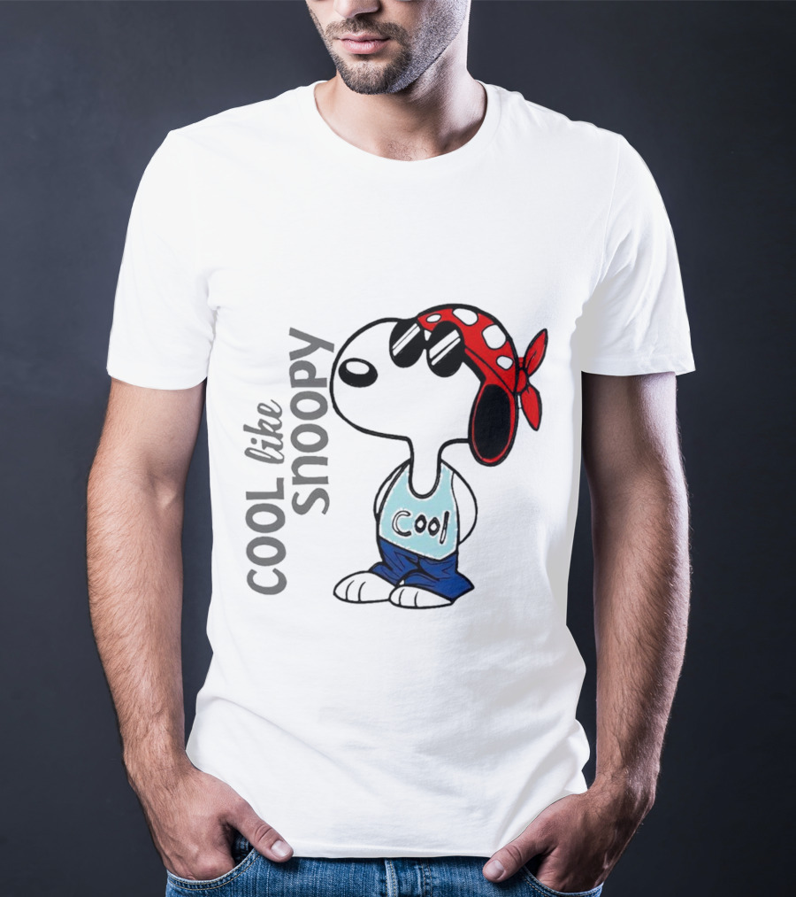 Cool Like Snoopy Sunglasses Bandana Tank Top T-Shirt