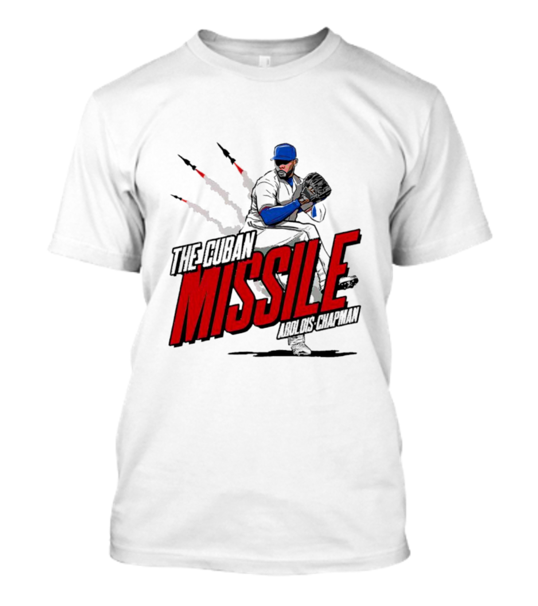 Aroldis Chapman The Cuban Missile Texas MLBPA T-Shirt