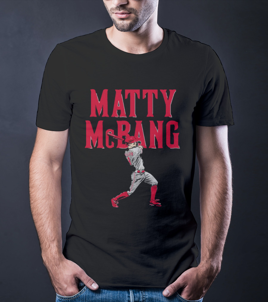 Matty McBang Matt McLain Cincinnati Reds Baseball Player T-Shirt
