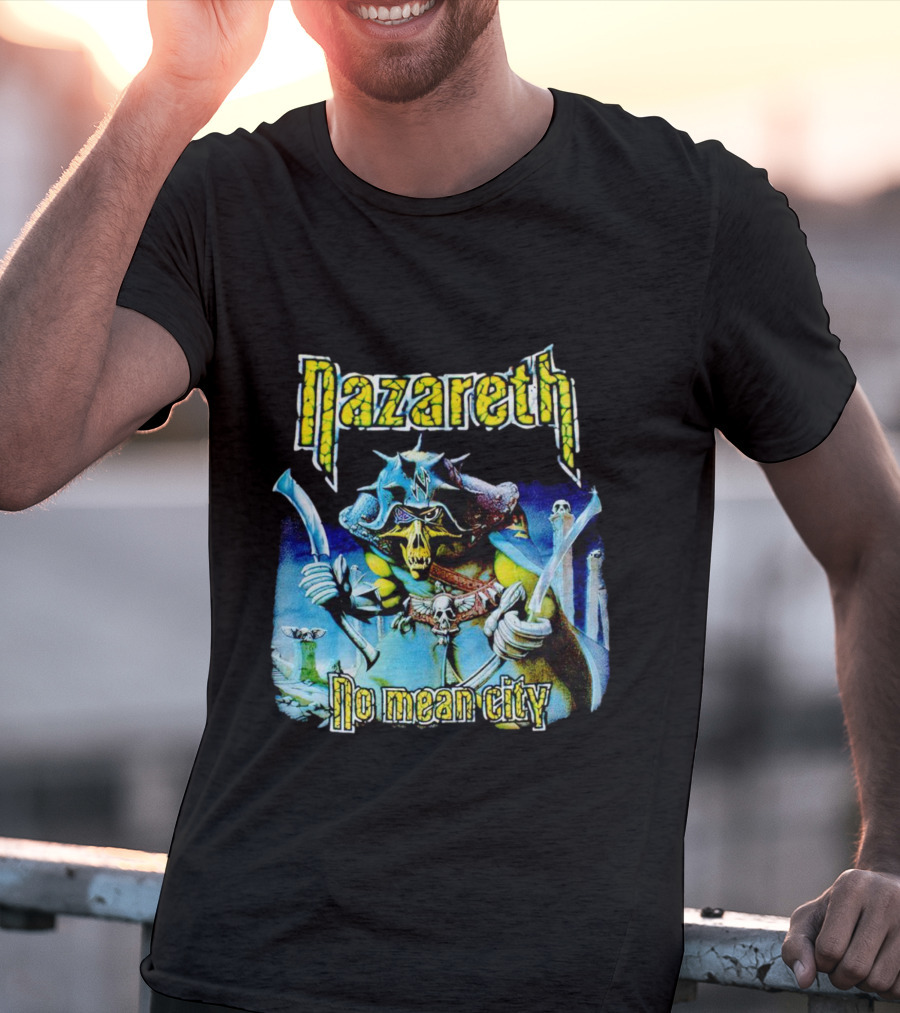 Nazareth No Mean City Skeleton Warrior T-Shirt