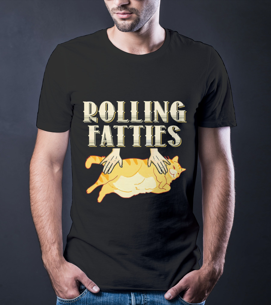 Rolling Fatties Cat With Hands T-Shirt