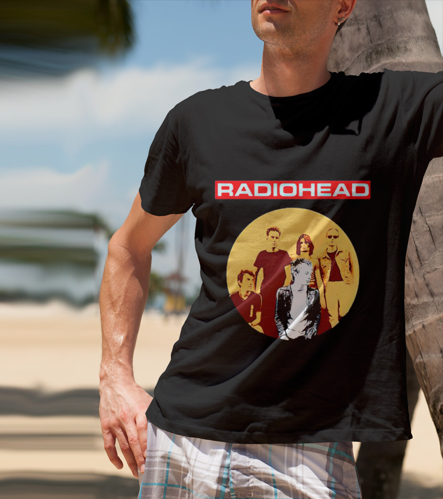 RADIOHEAD Band Members Vintage Circle T-Shirt