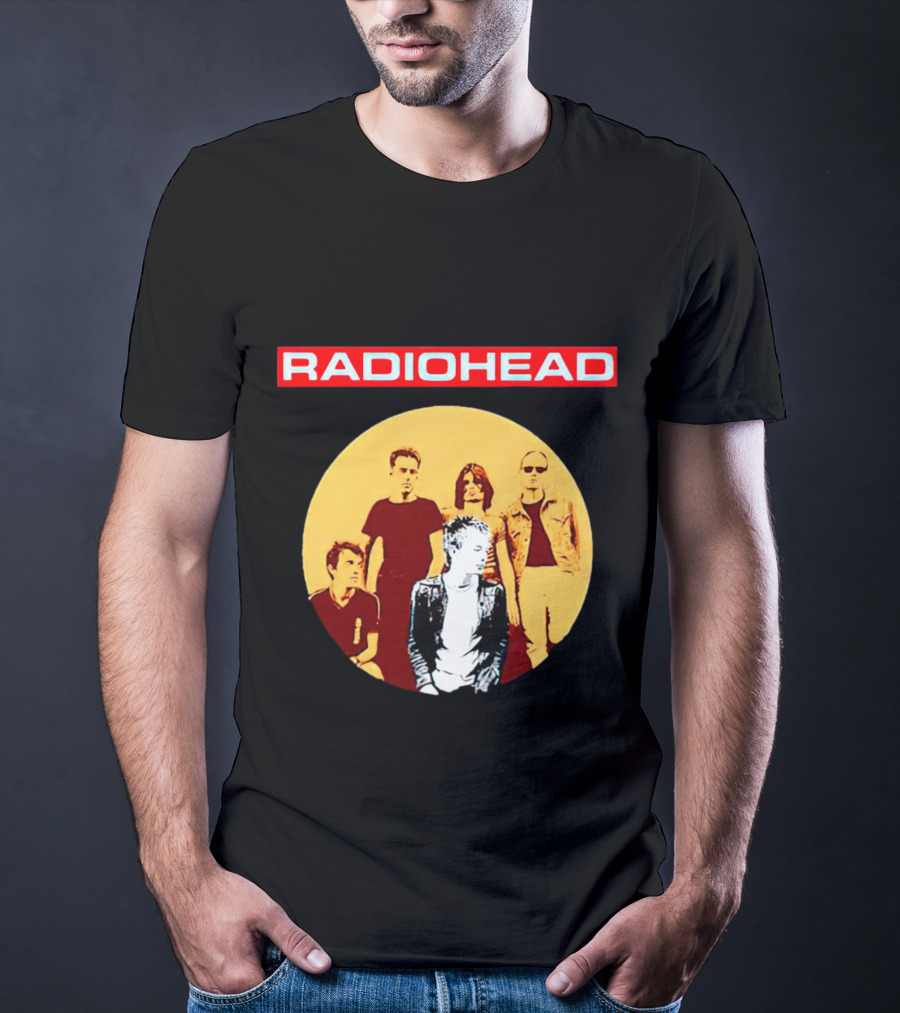 RADIOHEAD Band Members Vintage Circle T-Shirt