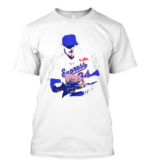 Round Rock Express Nolan Ryan 34 Bloody Lip T-Shirt