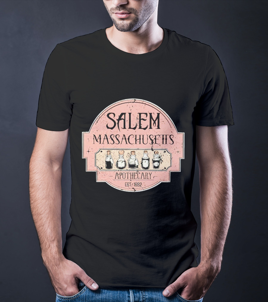 Salem Massachusetts Apothecary Est. 1692 Halloween T-Shirt