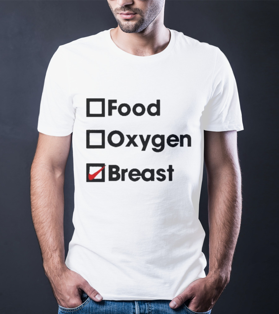 Food Oxygen Breast Checkmark T-Shirt