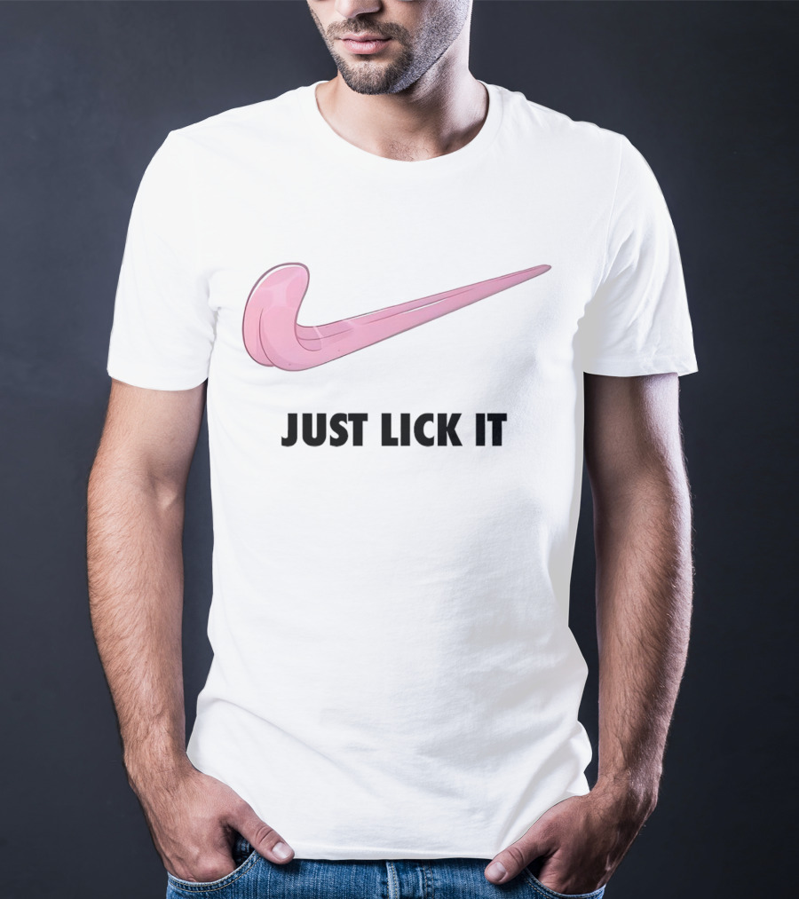 Just Lick It Pink Swoosh T-Shirt