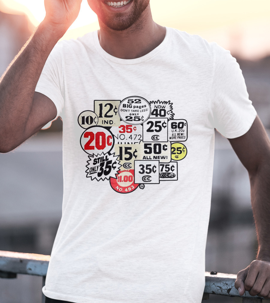 Soundfx Comic Prices 10¢ 12¢ 15¢ 20¢ 25¢ 35¢ 50¢ $1.00 52 Big Pages Collection 60¢ 75¢ 40 New Pages T-Shirt