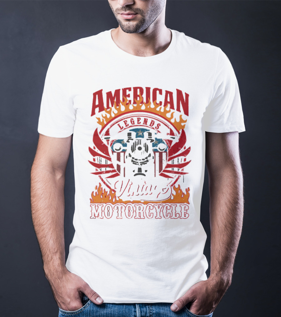 American Legends Vintage Motorcycle T-Shirt