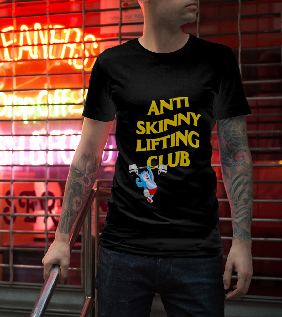 Anti-Skinny Lifting Club Bear Weightlifting T-Shirt