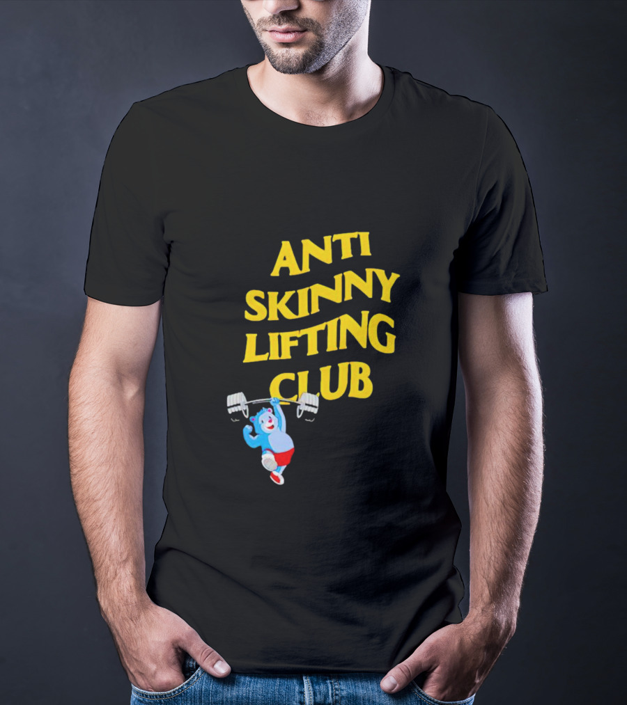 Anti-Skinny Lifting Club Bear Weightlifting T-Shirt