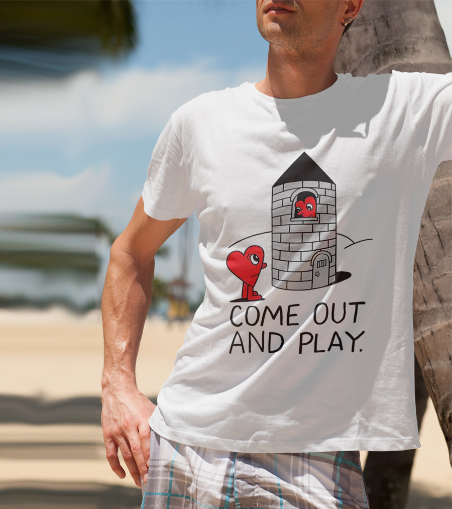 Come Out And Play Heart Characters By Tower T-Shirt