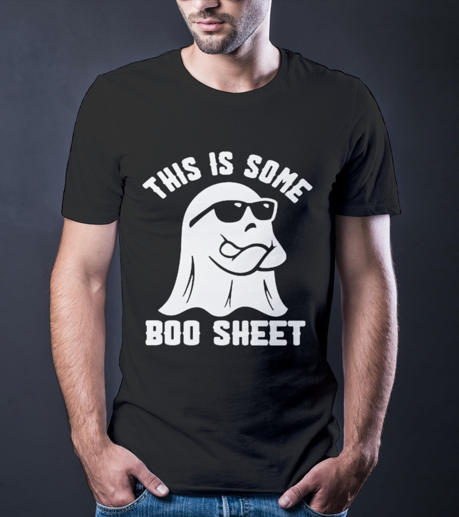 This Is Some Boo Sheet Halloween Ghost Wearing Sunglasses T-Shirt
