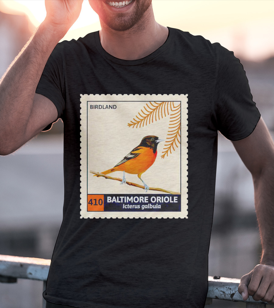 BIRDLAND 410 BALTIMORE ORIOLE Icterus Galbula T-Shirt
