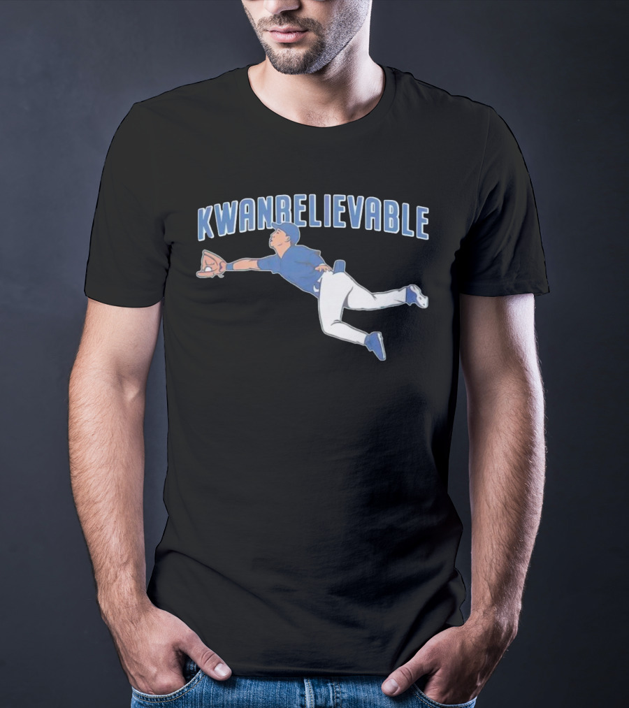 Cleveland Guardians Steven Kwan Kwan Believable Baseball Catch T-Shirt