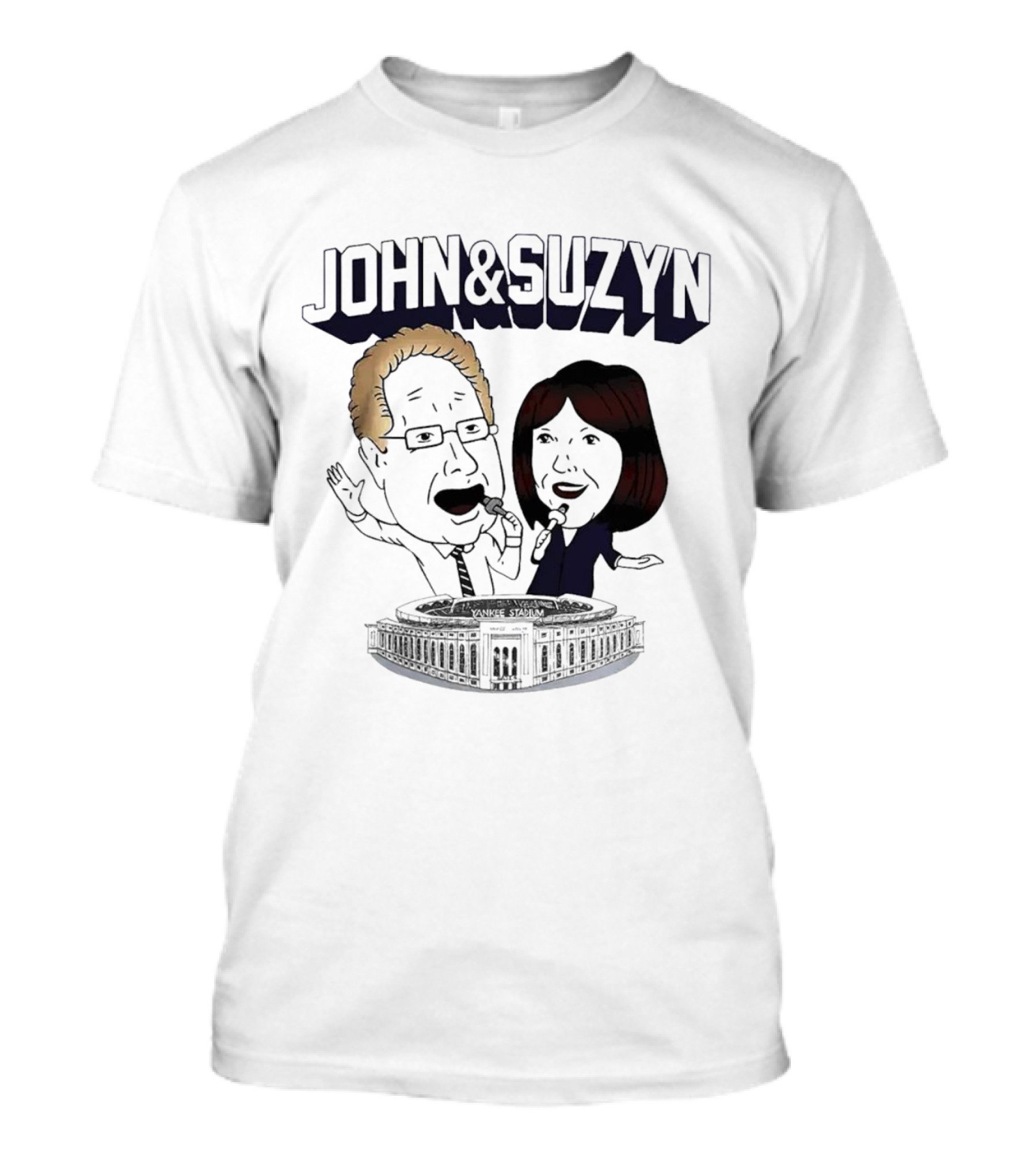 New York Yankees John And Suzyn Commentary At Yankee Stadium T-Shirt