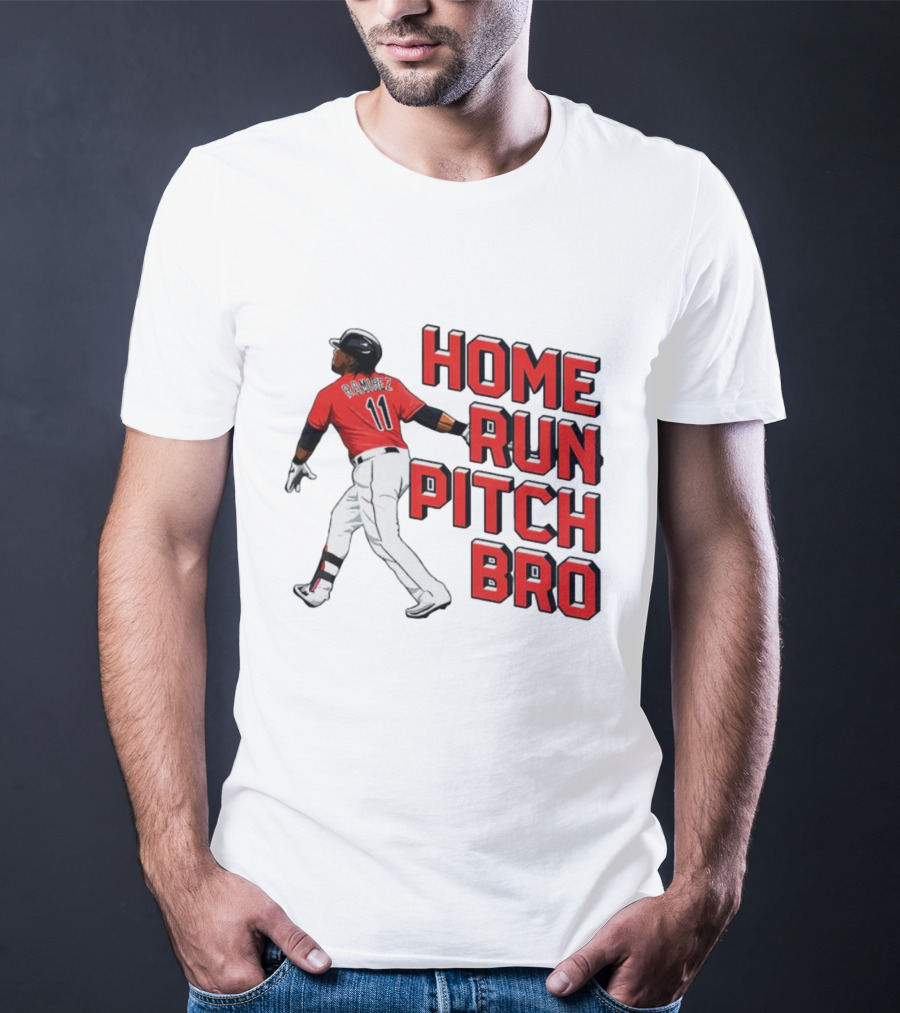 Jose Ramirez 11 Home Run Pitch Bro T-Shirt