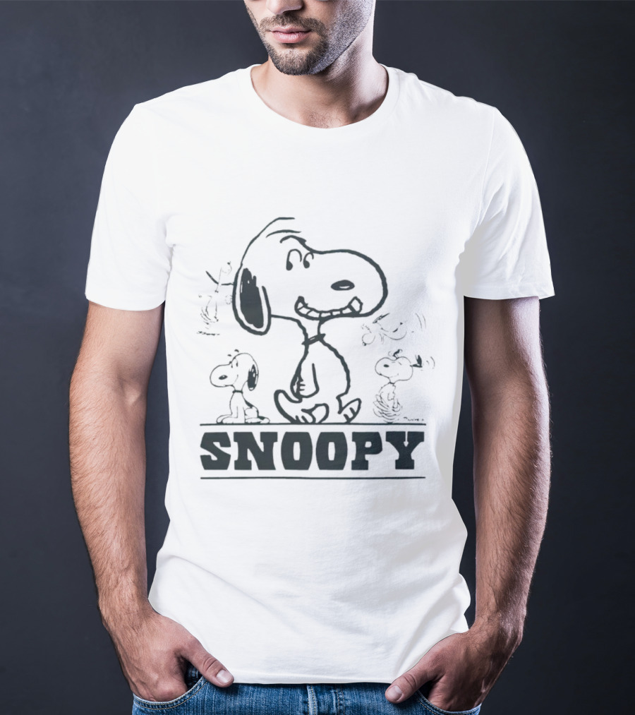 Peanuts Snoopy Sketch Montage T-Shirt