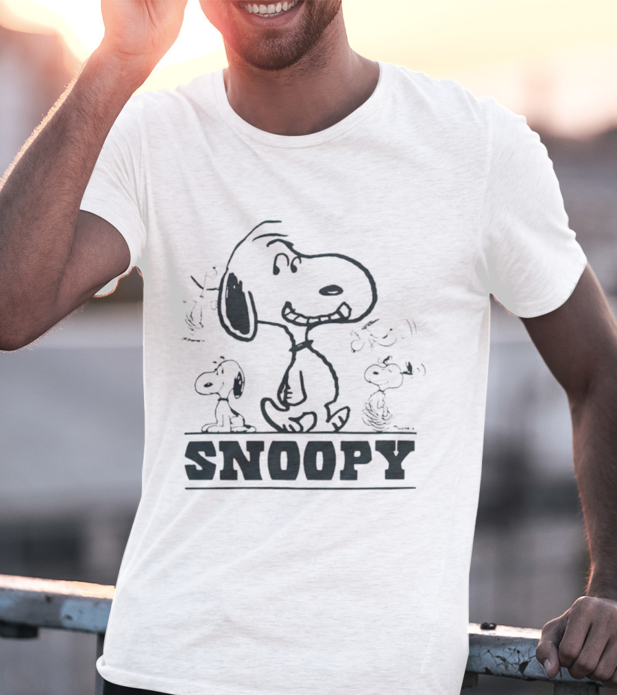 Peanuts Snoopy Sketch Montage T-Shirt