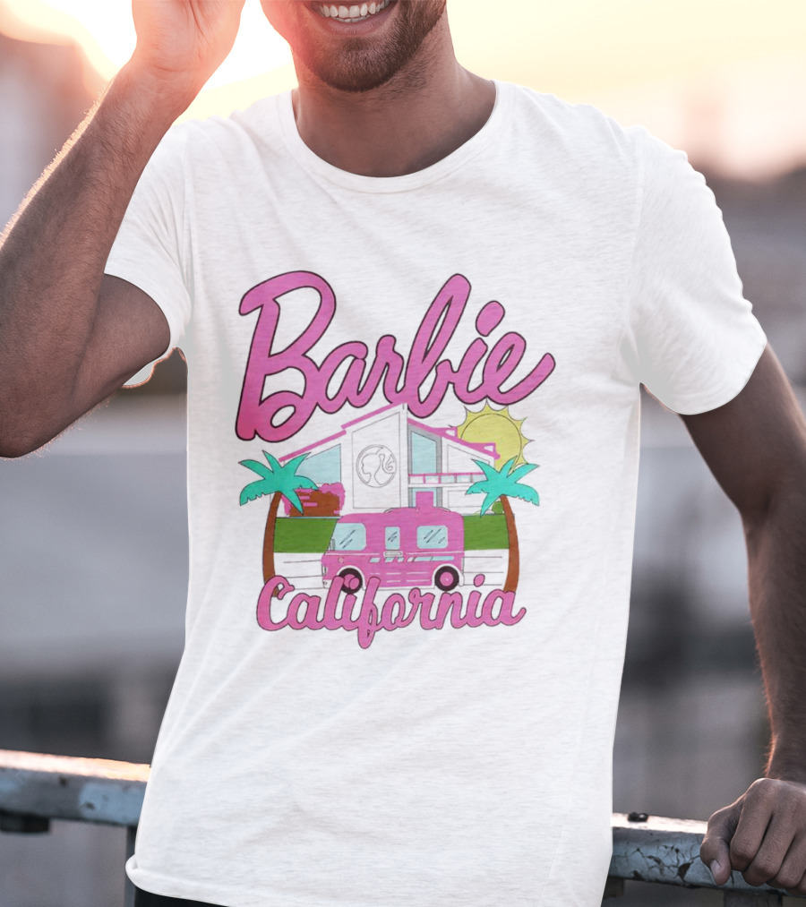 Barbie Dreamhouse California Camper With Palm Trees And Sun T-Shirt