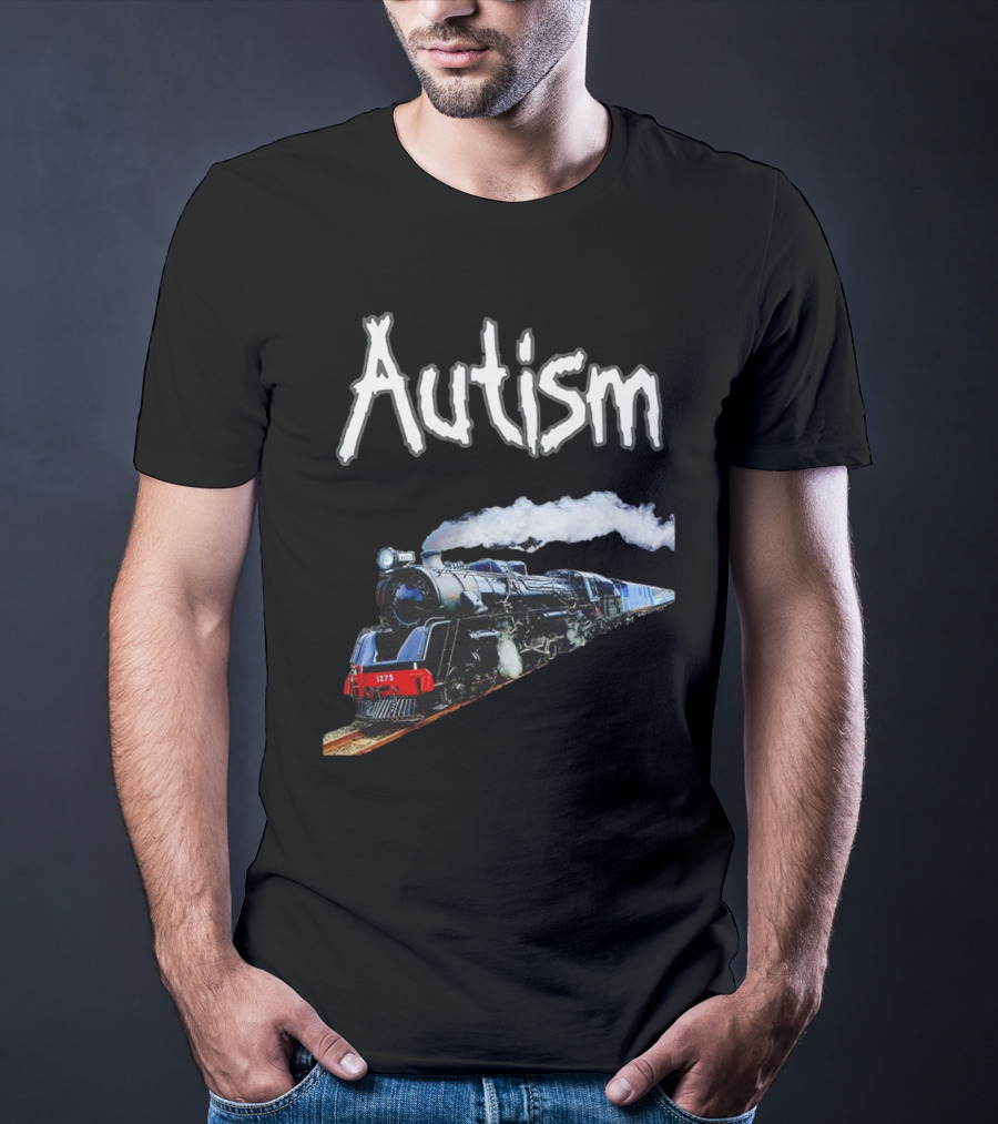 Autism Locomotive Journey 1275 Steam Engine T-Shirt