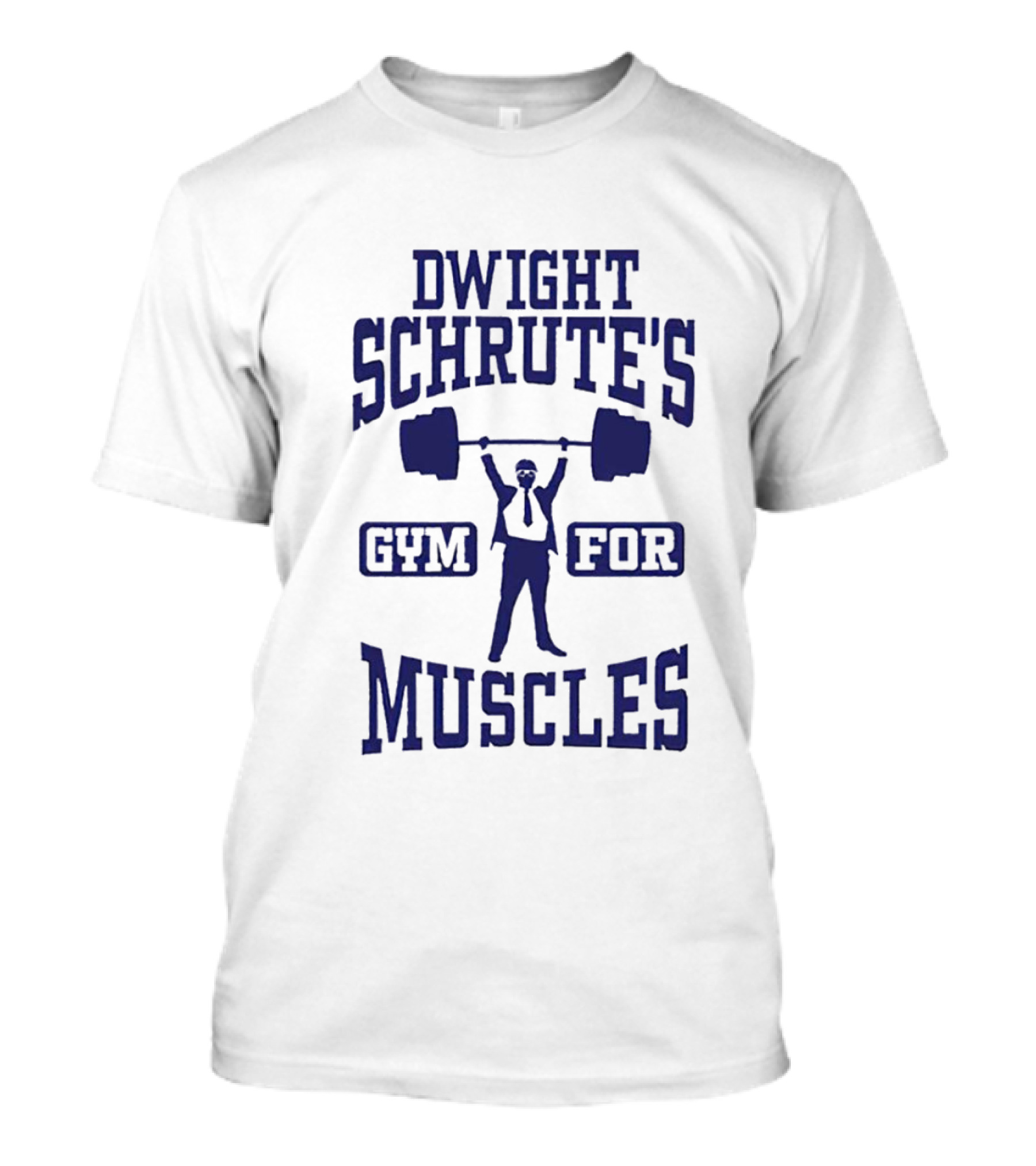 Dwight Schrute's Gym For Muscles Weightlifting Icon Fitness T-Shirt