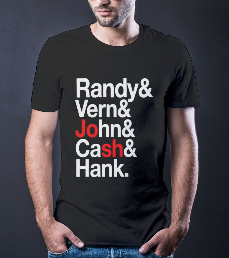 Randy Vern John Cash Hank Country Music Icons T-Shirt