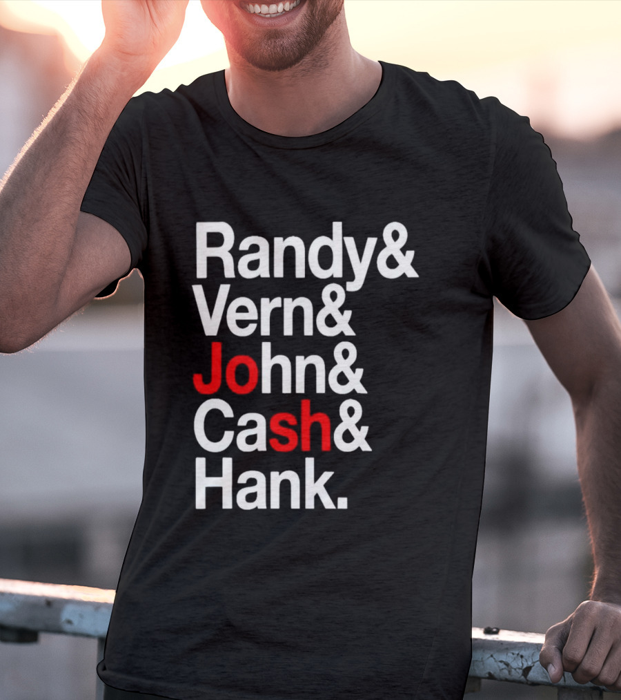 Randy Vern John Cash Hank Country Music Icons T-Shirt