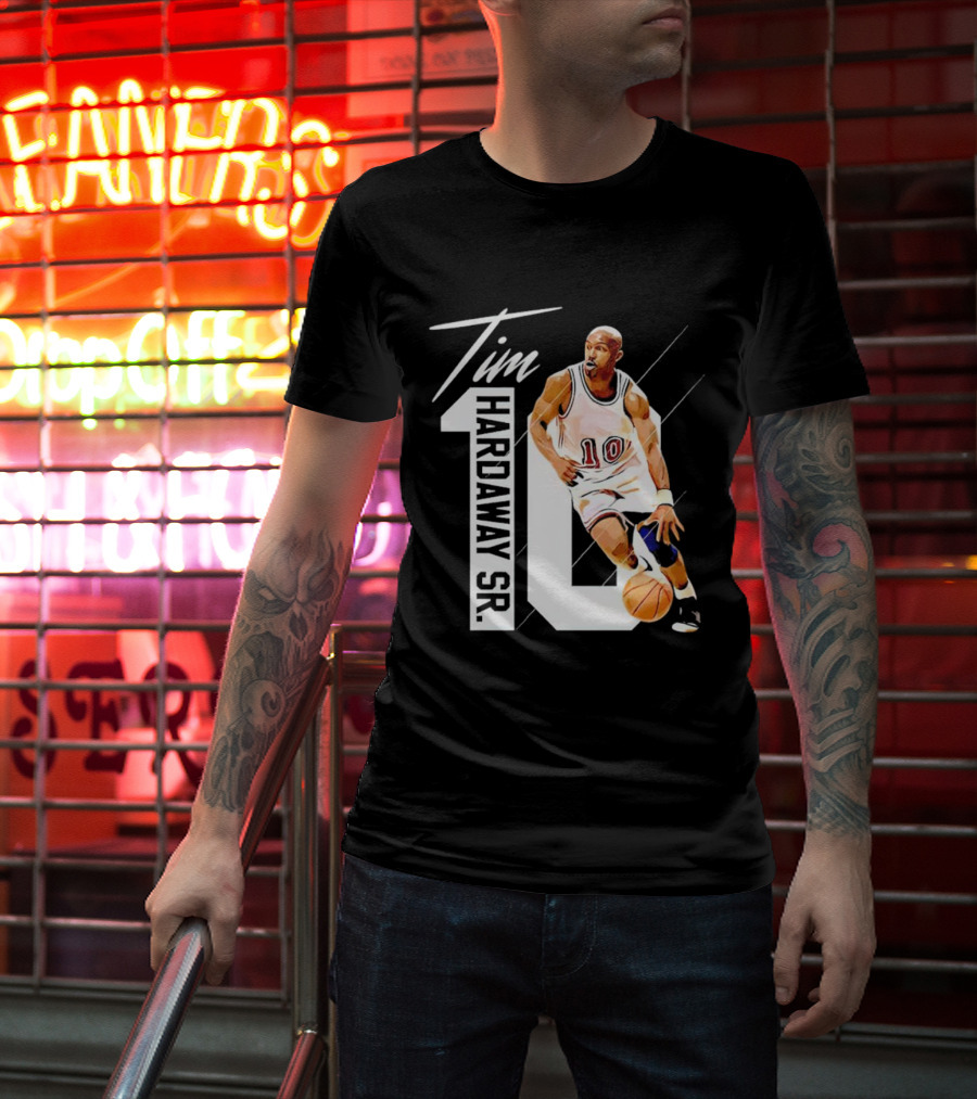 Tim Hardaway Sr. Basketball Number 10 Michigan Player T-Shirt