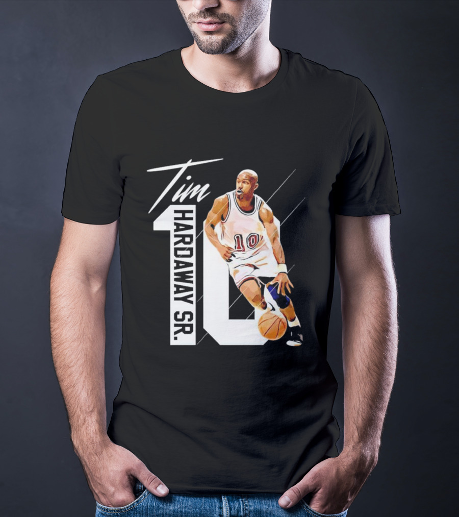 Tim Hardaway Sr. Basketball Number 10 Michigan Player T-Shirt