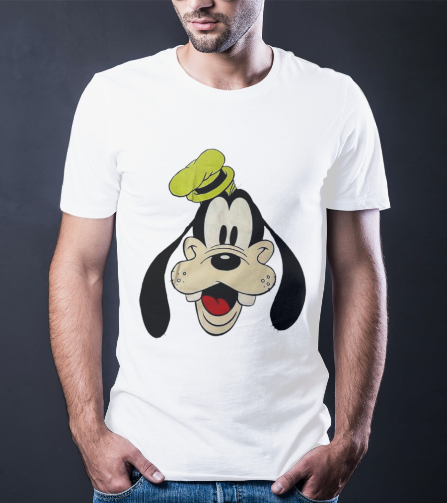 Yats Goofy Head Disney Character Face T-Shirt