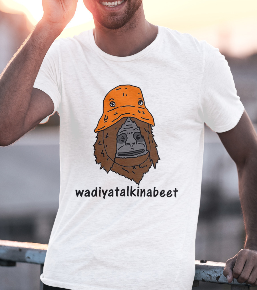 Big Lez Show Wadiyatalkinabeet Orange Hat Cartoon Character T-Shirt