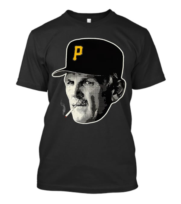 Jim Leyland Pittsburgh Pirates Manager Smoking Icon Baseball Cap T-Shirt