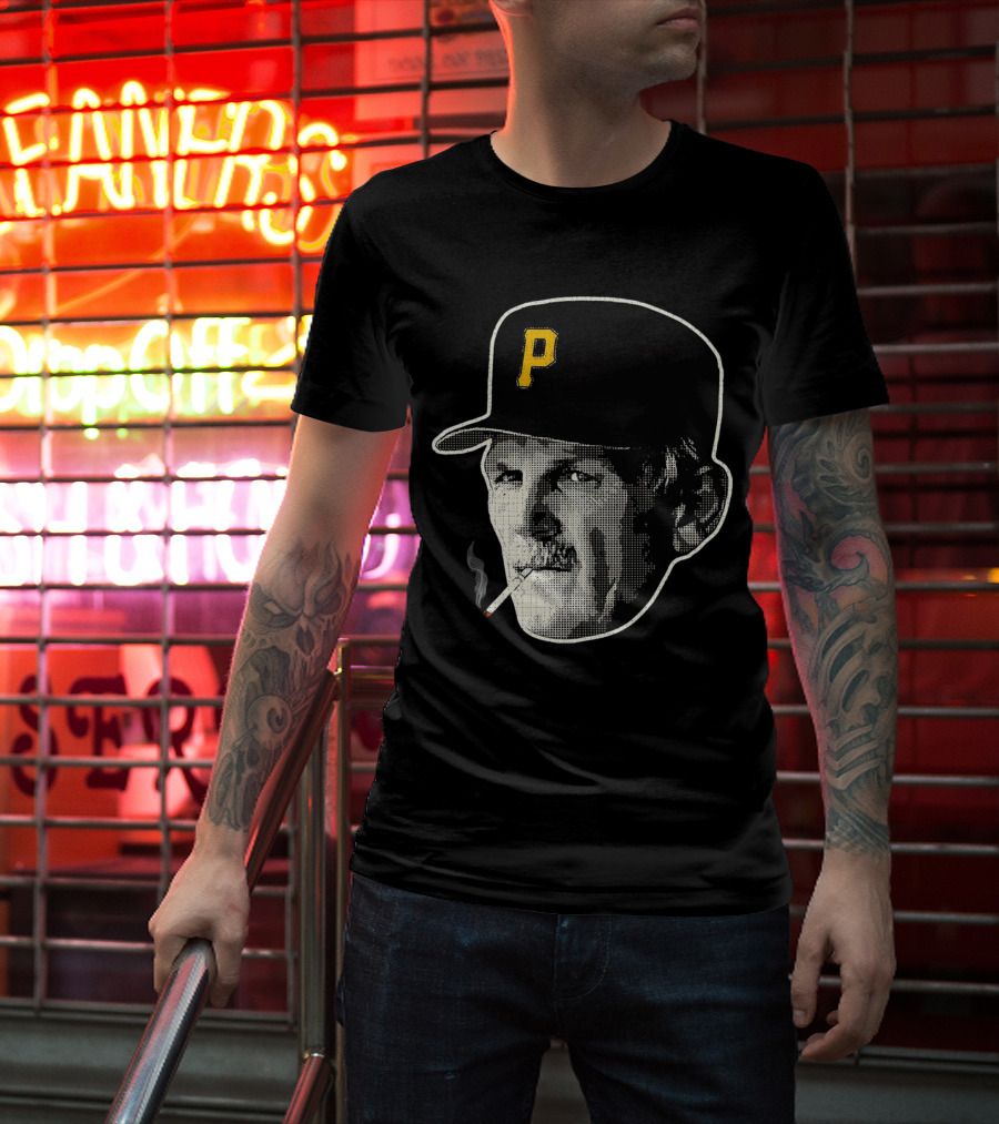 Jim Leyland Pittsburgh Pirates Manager Smoking Icon Baseball Cap T-Shirt