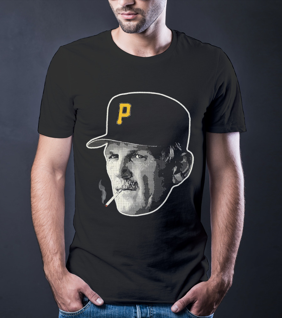 Jim Leyland Pittsburgh Pirates Manager Smoking Icon Baseball Cap T-Shirt