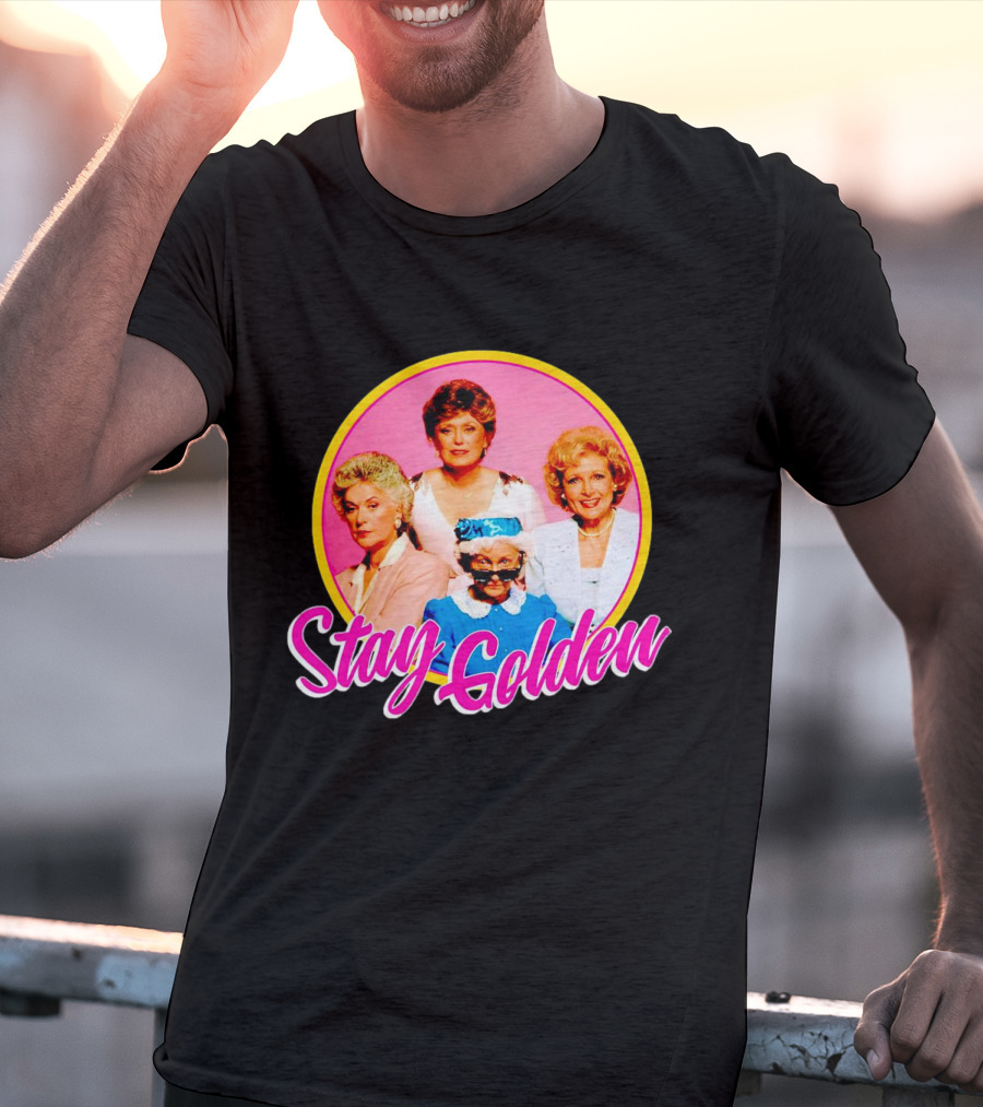 Golden Girls Character Group Circle Stay Golden T-Shirt