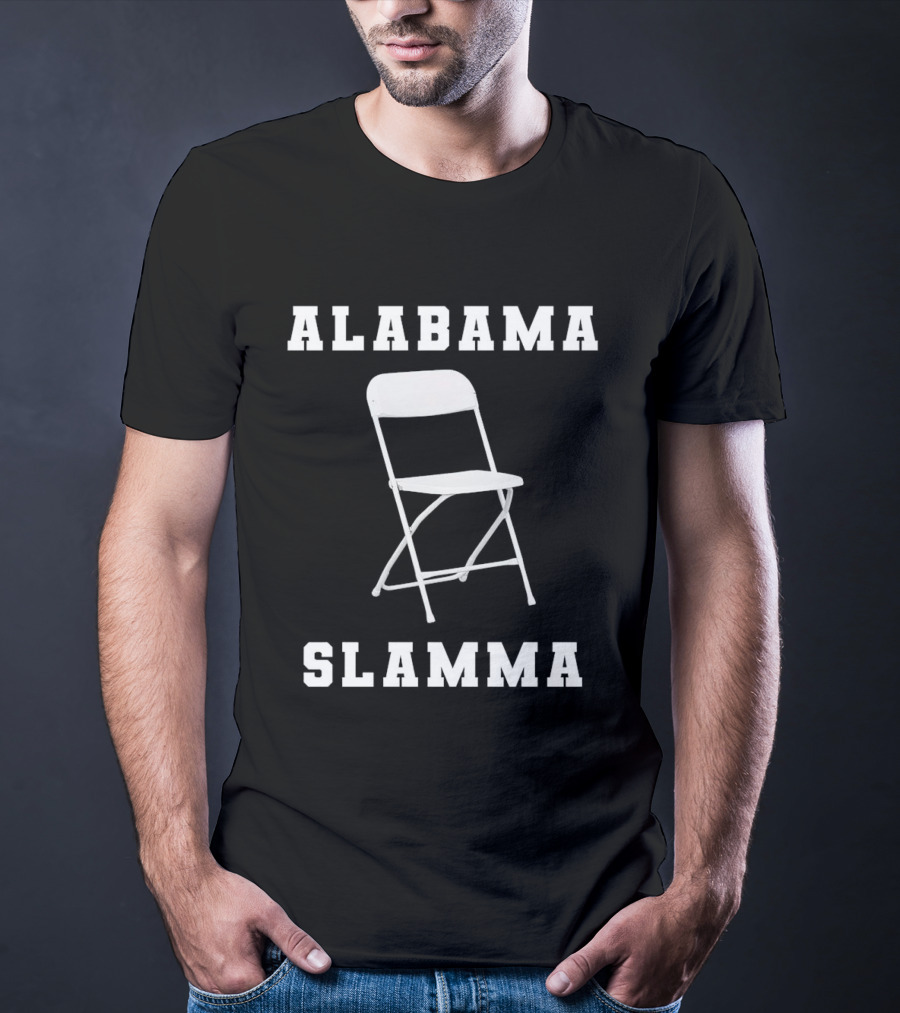 Alabama Slamma Folding Chair Montgomery Riverfront T-Shirt
