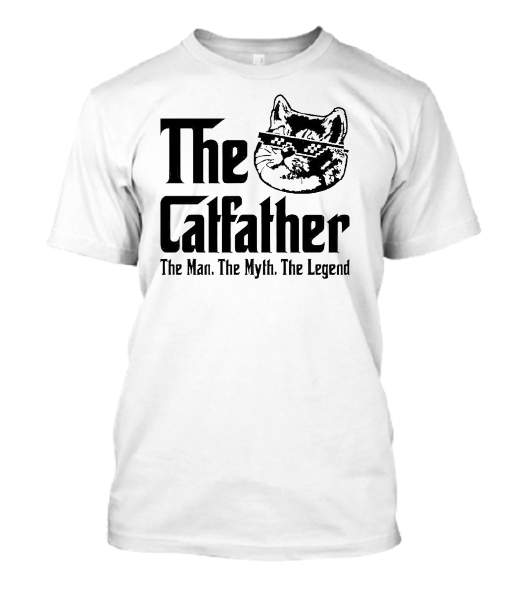 The Catfather The Man The Myth The Legend Iconic Cat Mafia T-Shirt